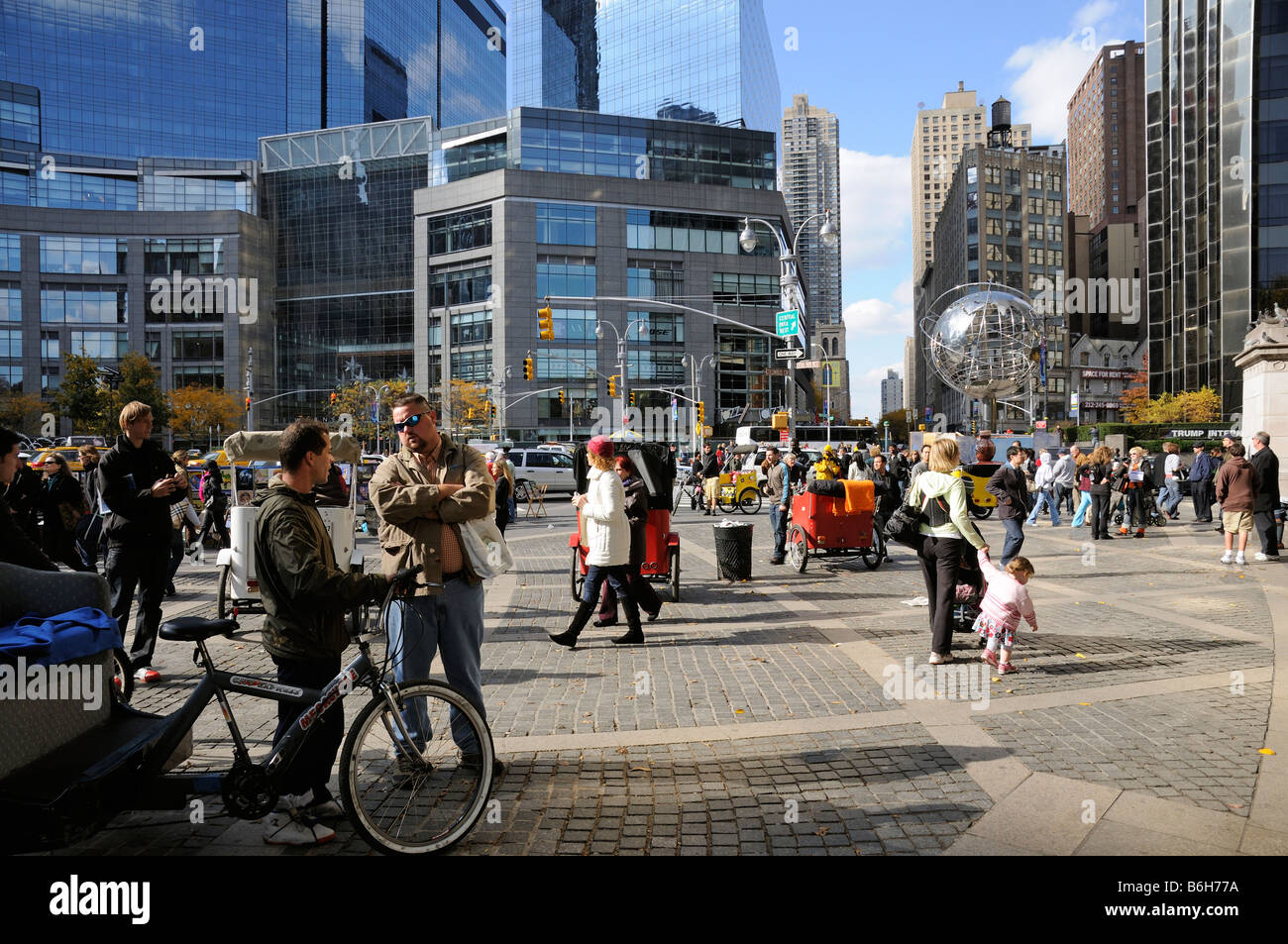 Columbus Circle Manhattan New York STATI UNITI D'AMERICA Foto Stock