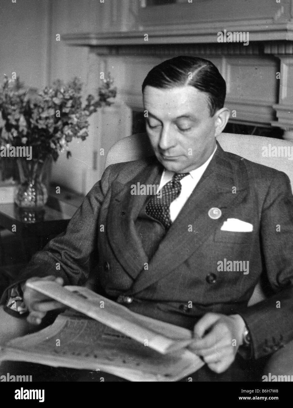 GEORGES BIDAULT statista francese nel 1946 Foto Stock