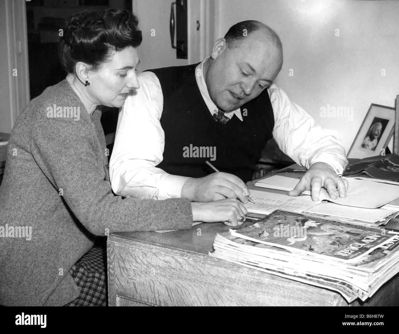 SYDNEY e MURIEL BOX inglese i produttori di film Foto Stock