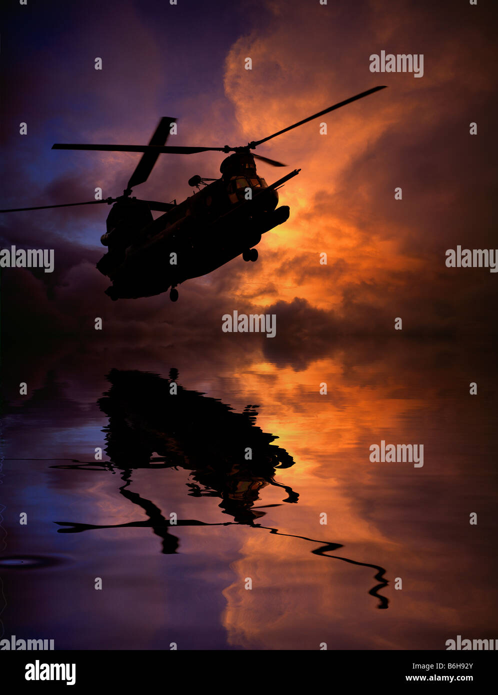 CH 47 elicottero Chinook Foto Stock