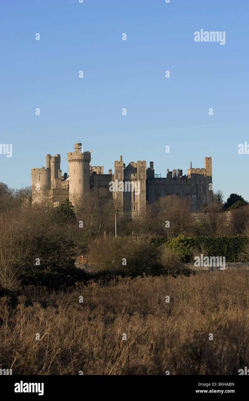 Castello di Arundel in Arundel, West Sussex, in Inghilterra. Foto Stock