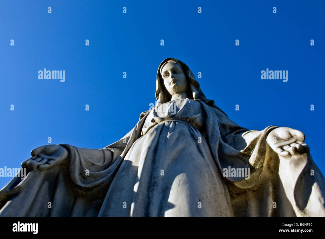 Vergine Maria statua Foto Stock