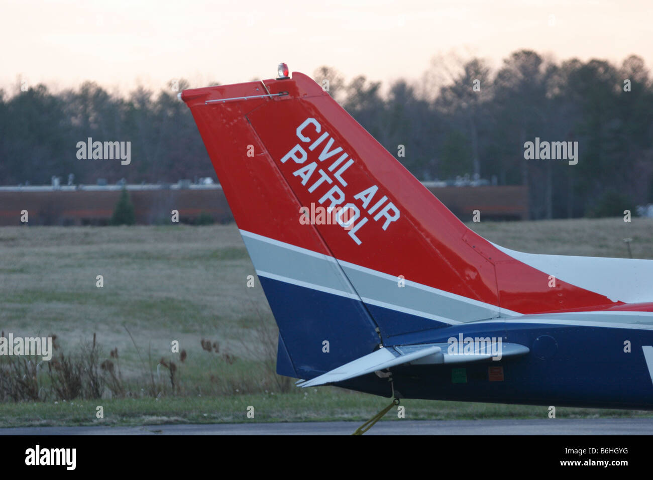 Civili di aerei di pattugliamento aereo, la sezione di coda close-up Foto Stock