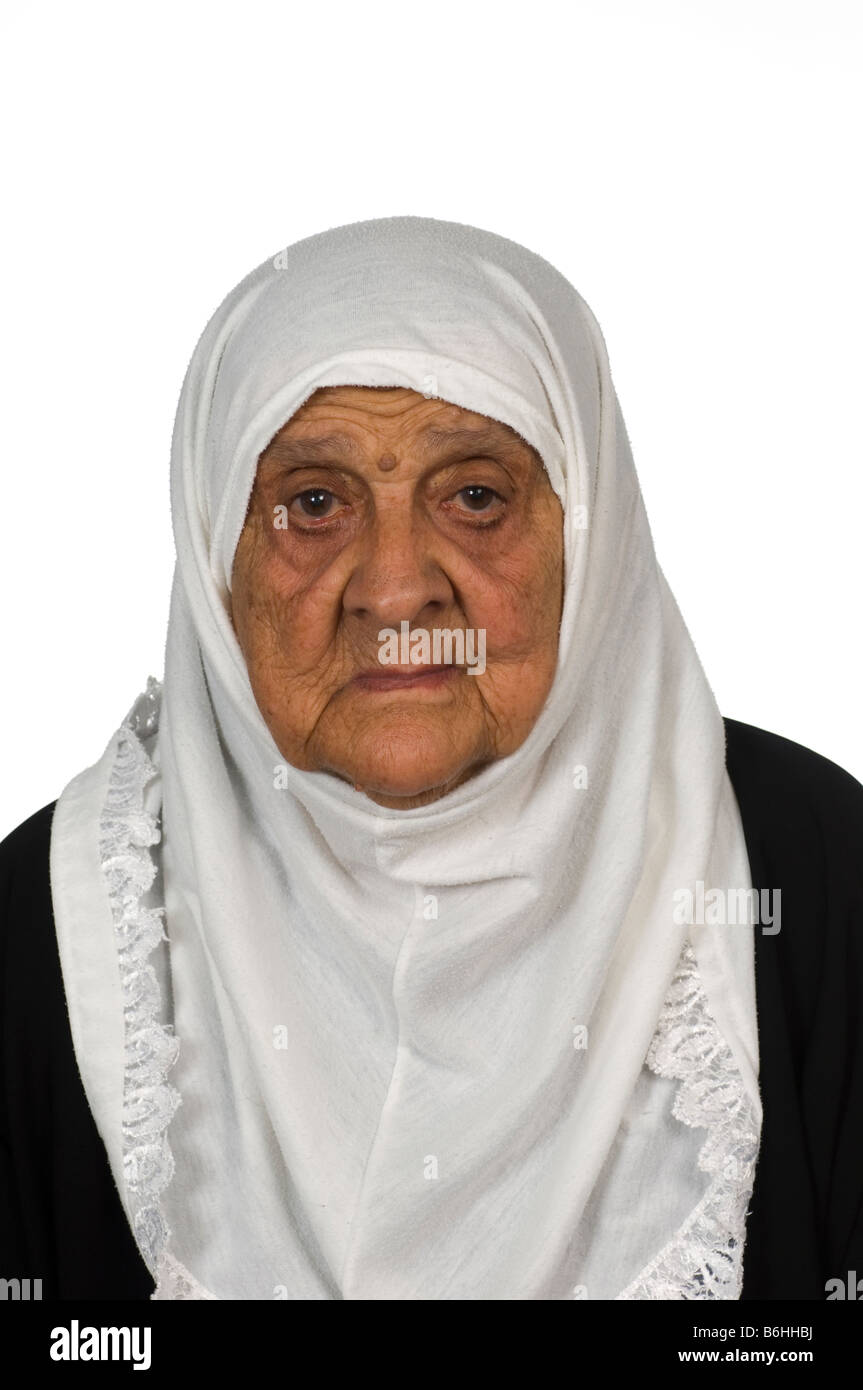 100 anni vecchia donna Foto Stock