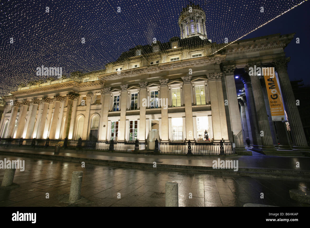 Città di Glasgow, Scozia. La facciata sud della neoclassica Glasgow il Museo di Arte Moderna (GoMA). Foto Stock