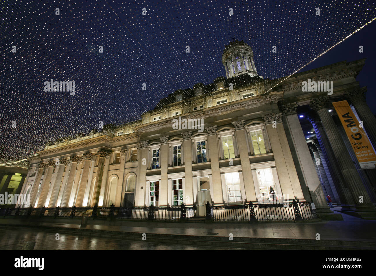 Città di Glasgow, Scozia. La facciata sud della neoclassica Glasgow il Museo di Arte Moderna (GoMA). Foto Stock