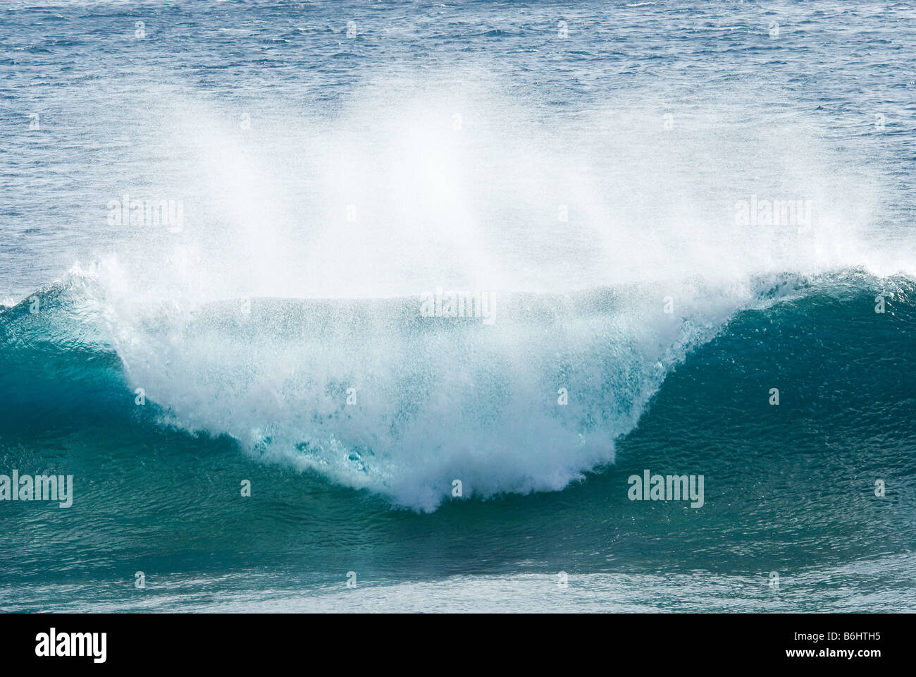 Close up di un splendido oceano onda Foto Stock