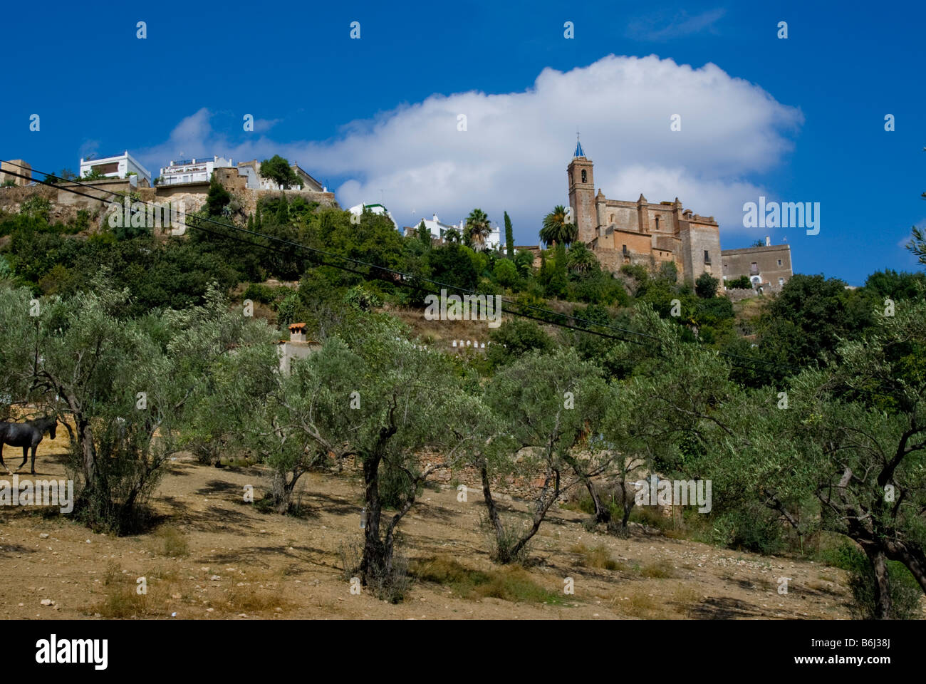 Europa spagna andalusia zufre Sierra Morena Foto Stock