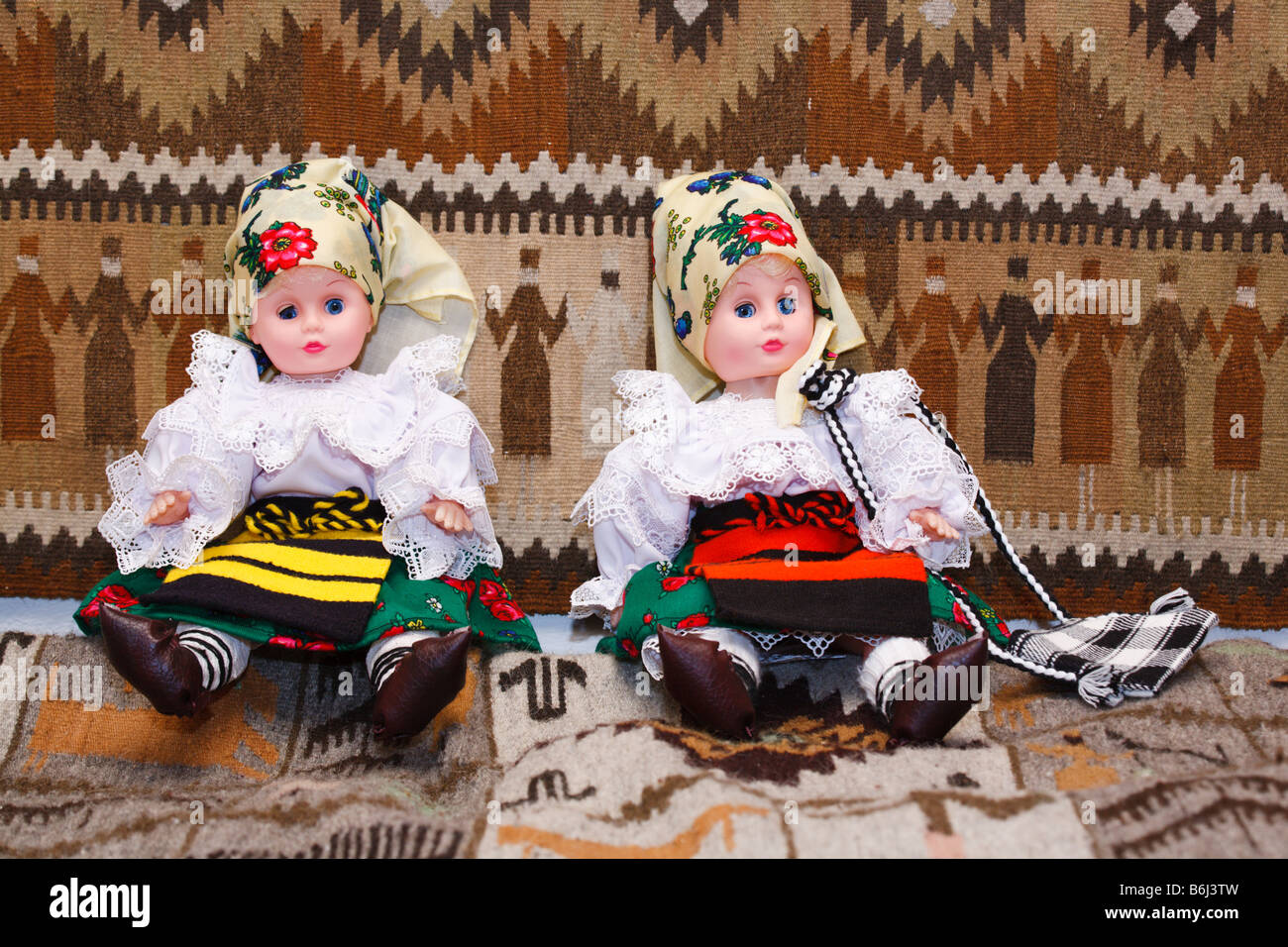 Rumeno tradizionale bambole Foto Stock