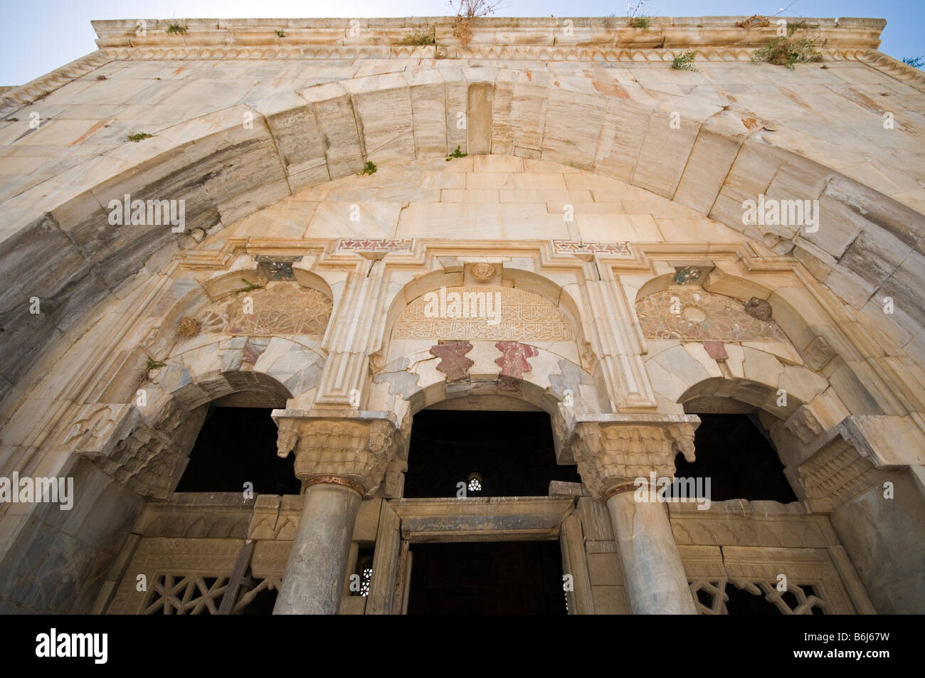 Ilyas Bey moschea nella città antica di Miletos, Aydin in Turchia, sulla costa occidentale di Anatolia Foto Stock