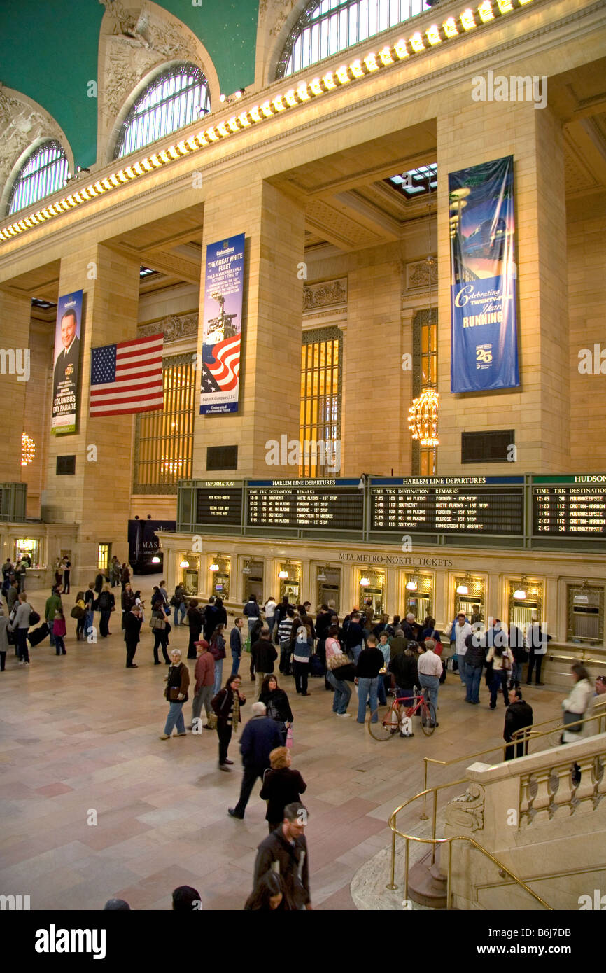 Interno del Grand Central Terminal in Midtown Manhattan New York City New York STATI UNITI D'AMERICA Foto Stock