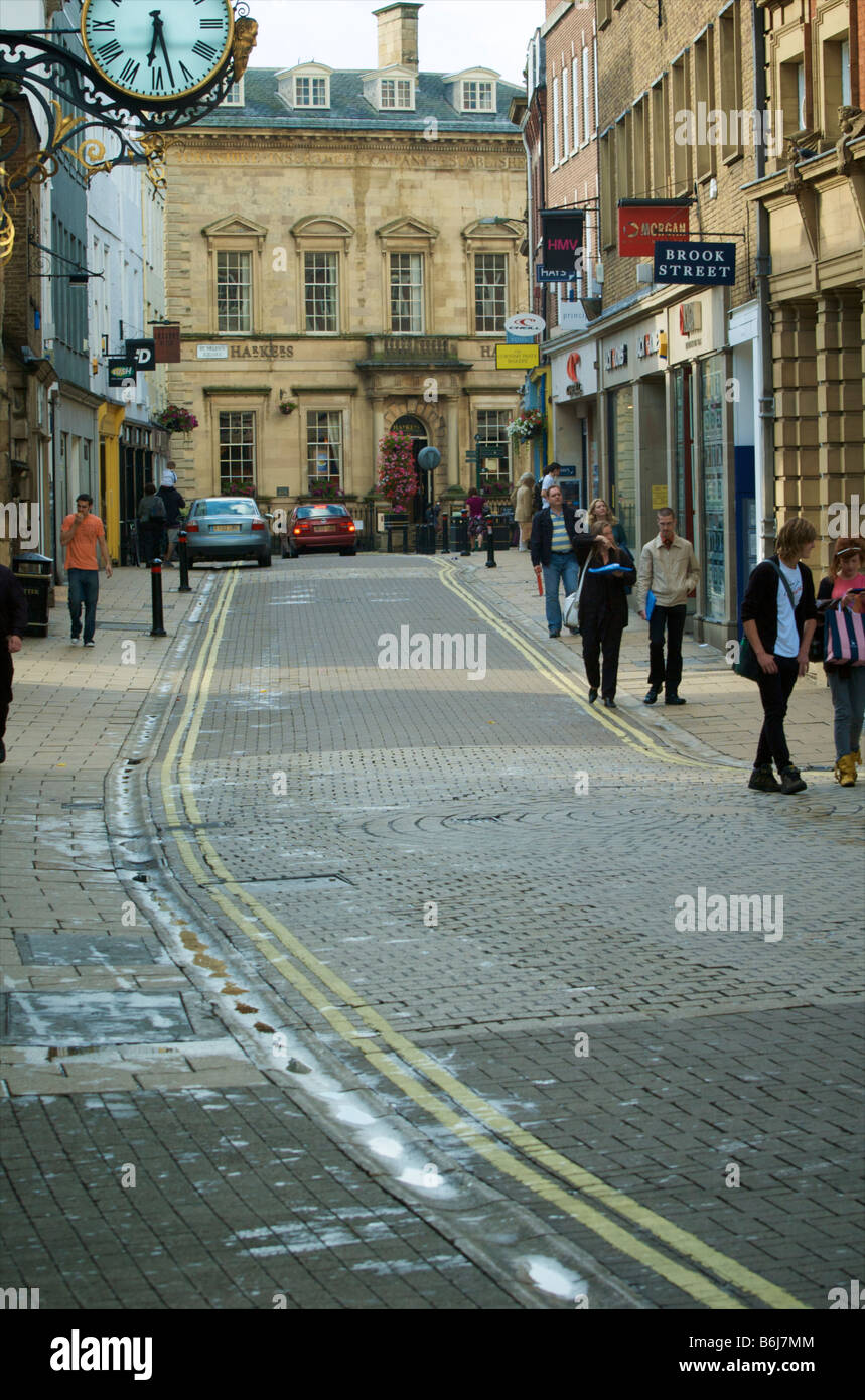 Scena di strada, York, Inghilterra Foto Stock