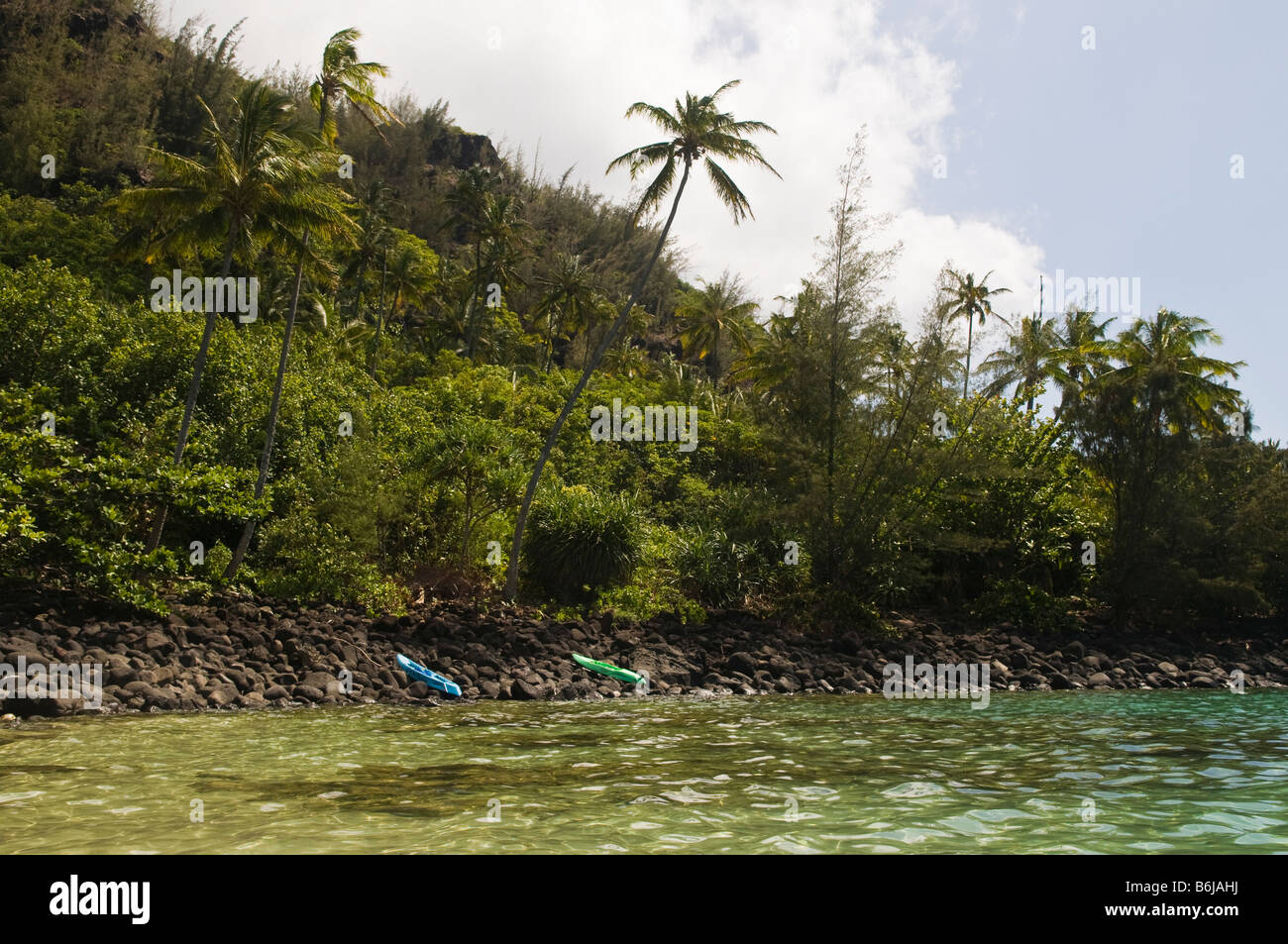 Ke'e spiaggia, Kauai, Hawaii Foto Stock