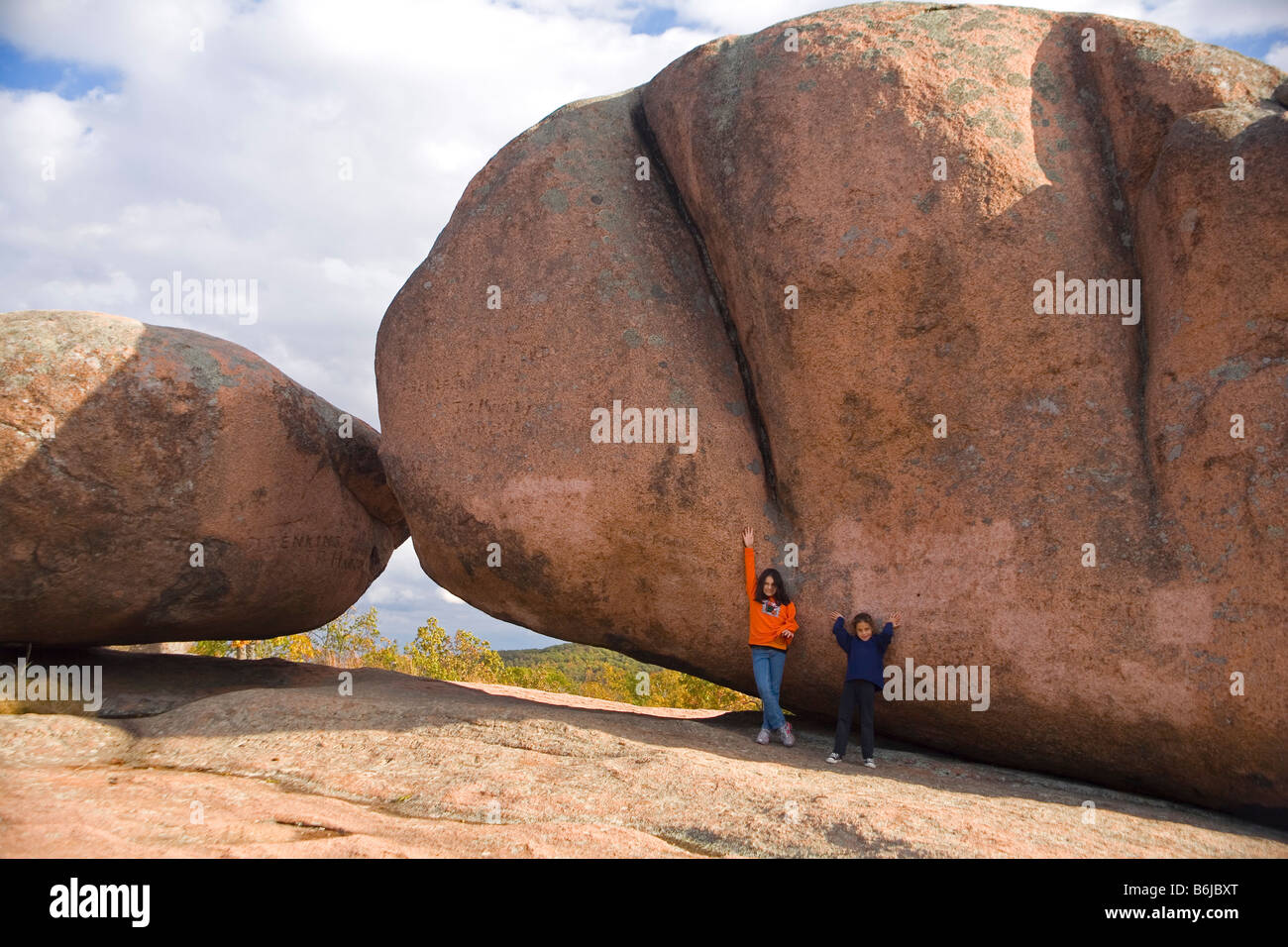 Elephant Rocks Parco dello Stato del Missouri Foto Stock