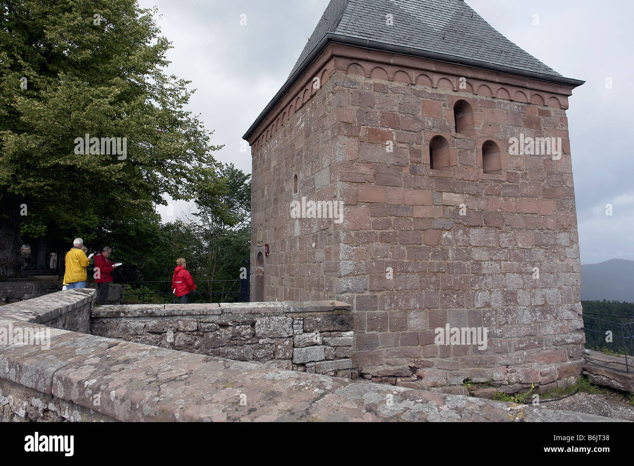 Santuario di Mont Saint Odile - Alsazia - Francia Foto Stock