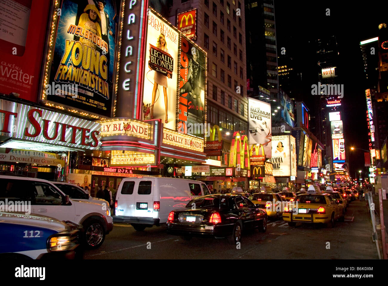 I teatri di Broadway in Midtown Manhattan New York City New York STATI UNITI D'AMERICA Foto Stock