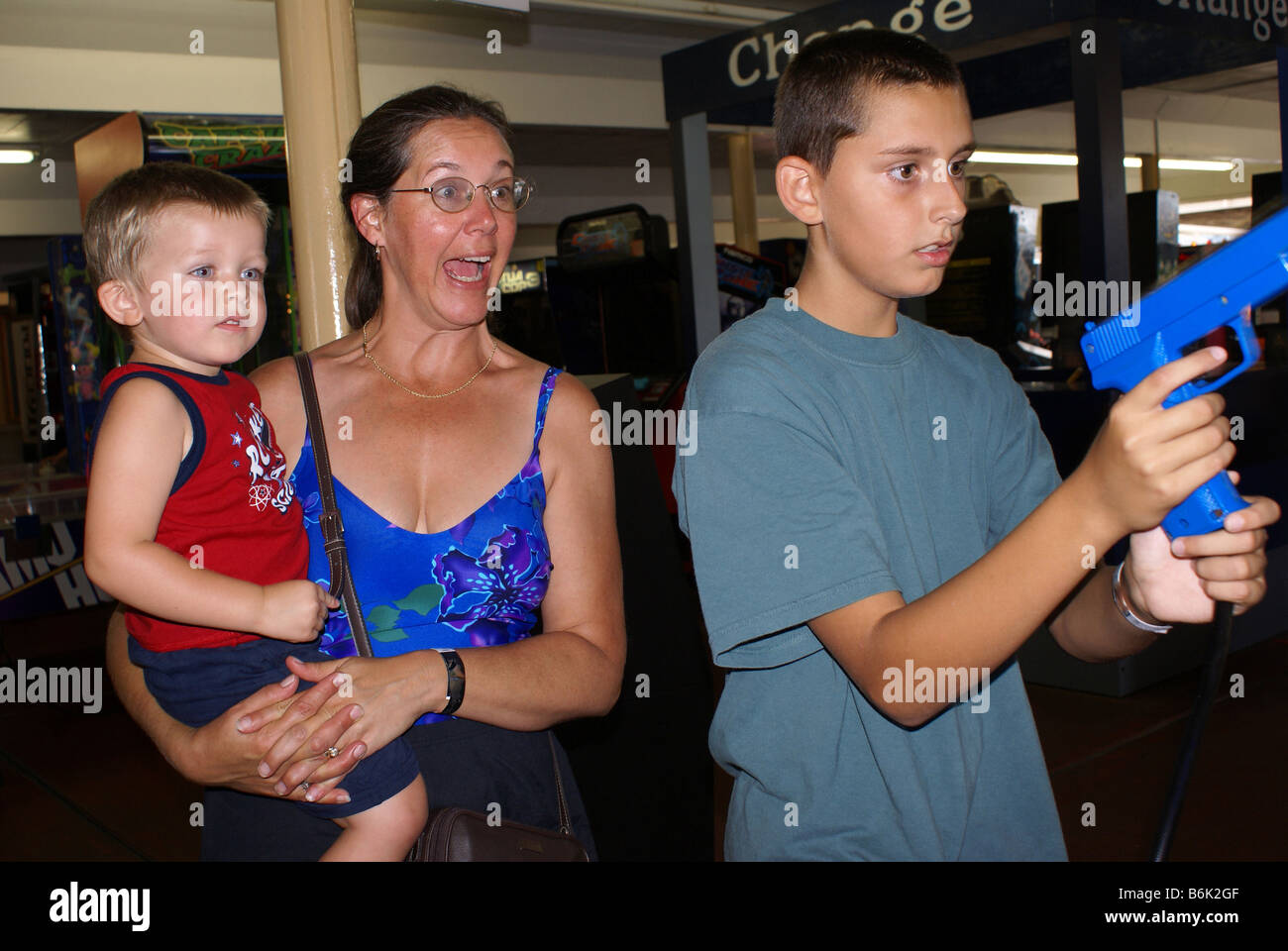 Shooting Gallery sorpresa Foto Stock