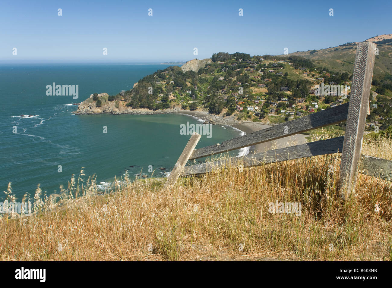 CALIFORNIA - Muir Beach sulla costa del Pacifico in the Golden Gate National Recreation Area. Foto Stock