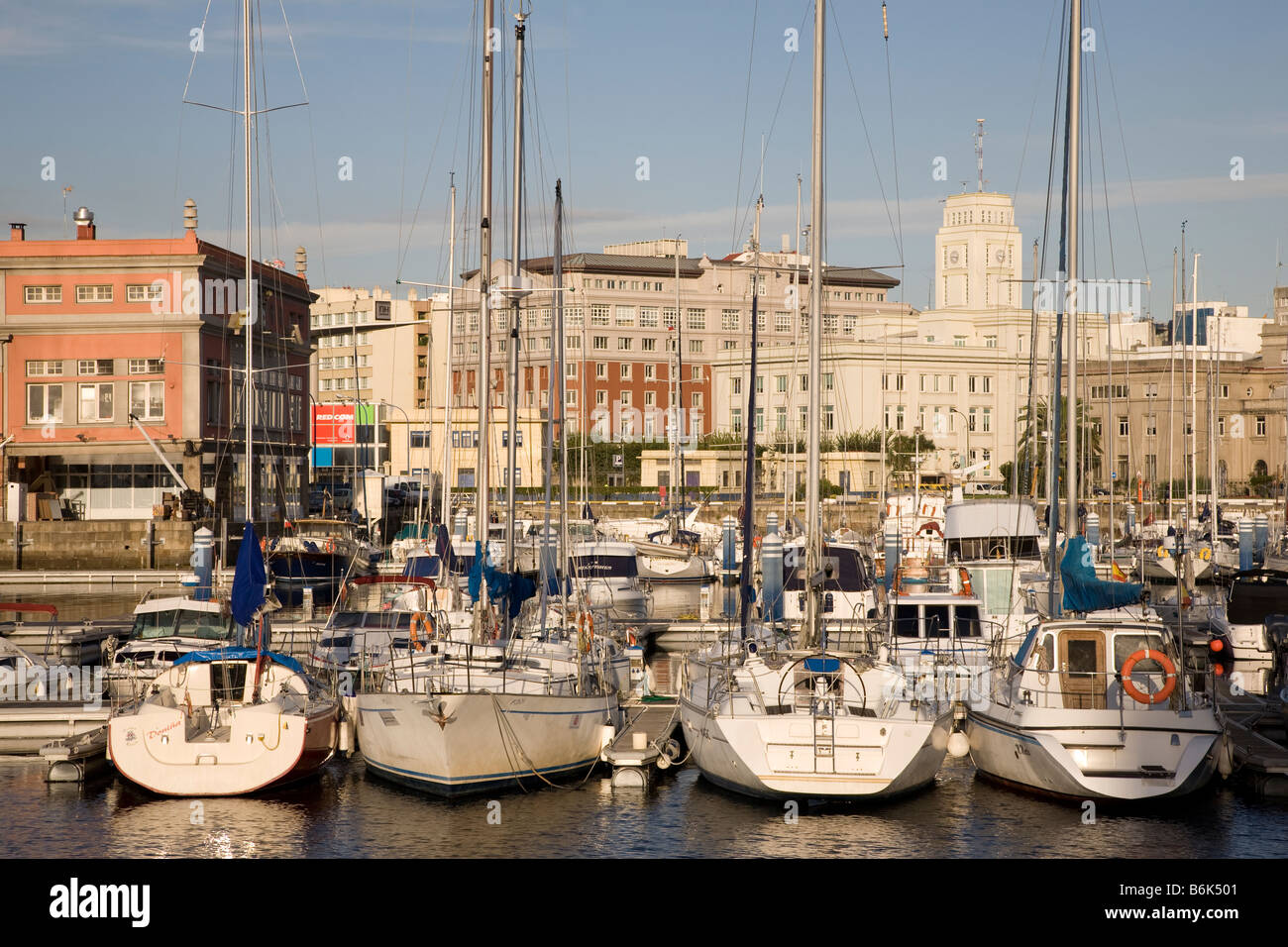 Tempo libero - Porta Marina, A Coruña, Galizia, Spagna Foto Stock