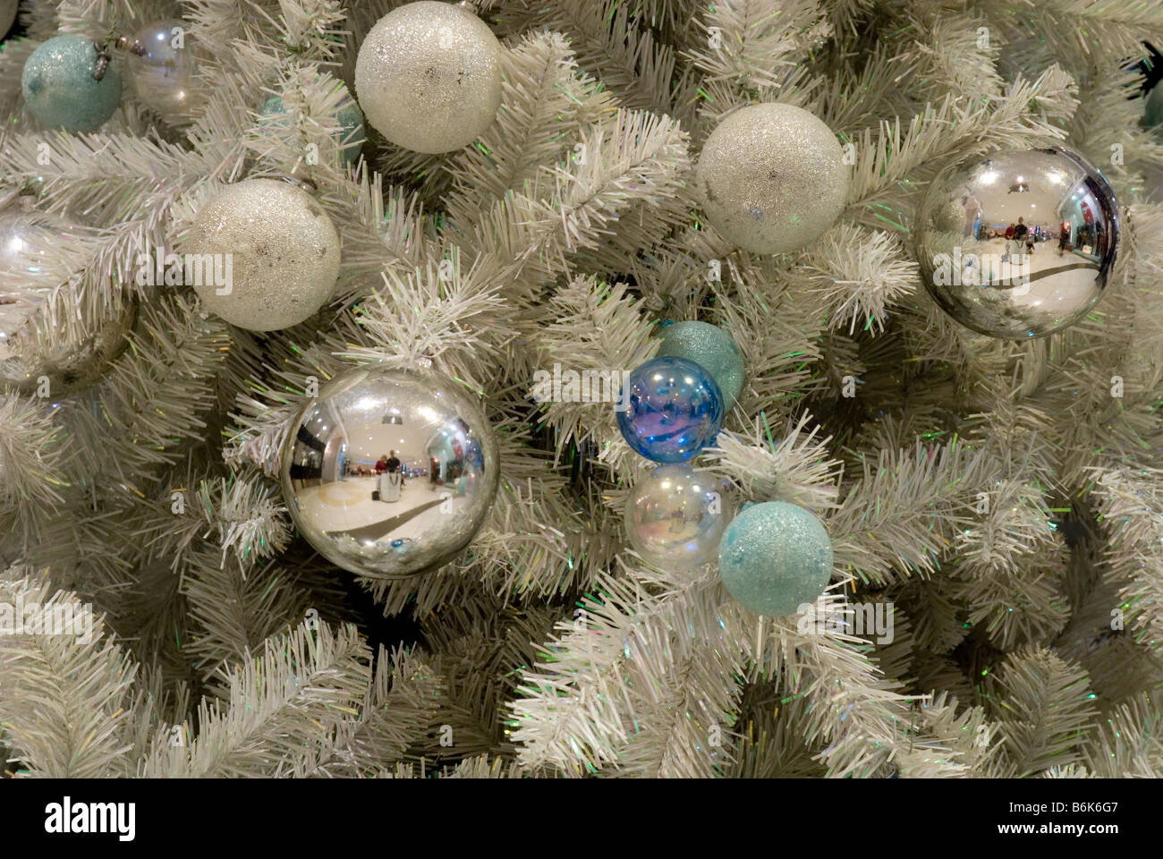 Le decorazioni di Natale in un centro commerciale per lo shopping, Brisbane, Queensland, Australia Foto Stock