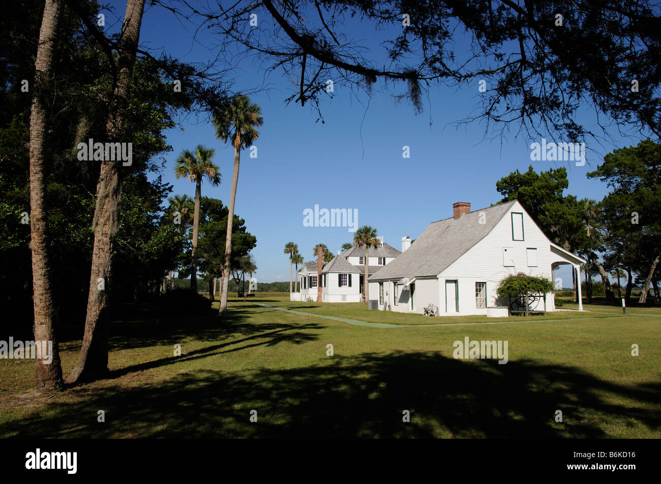 Kingsley Plantation House la piantagione della più antica casa ancora in piedi in Florida USA Foto Stock