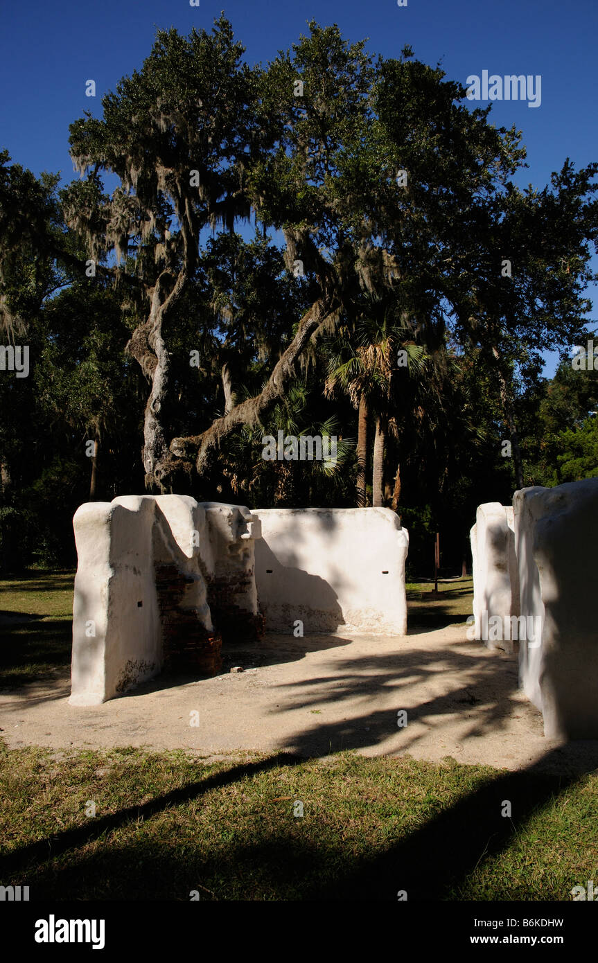 Quarti slave al Kingsley Plantation la Timucuan preservare North Florida USA Foto Stock