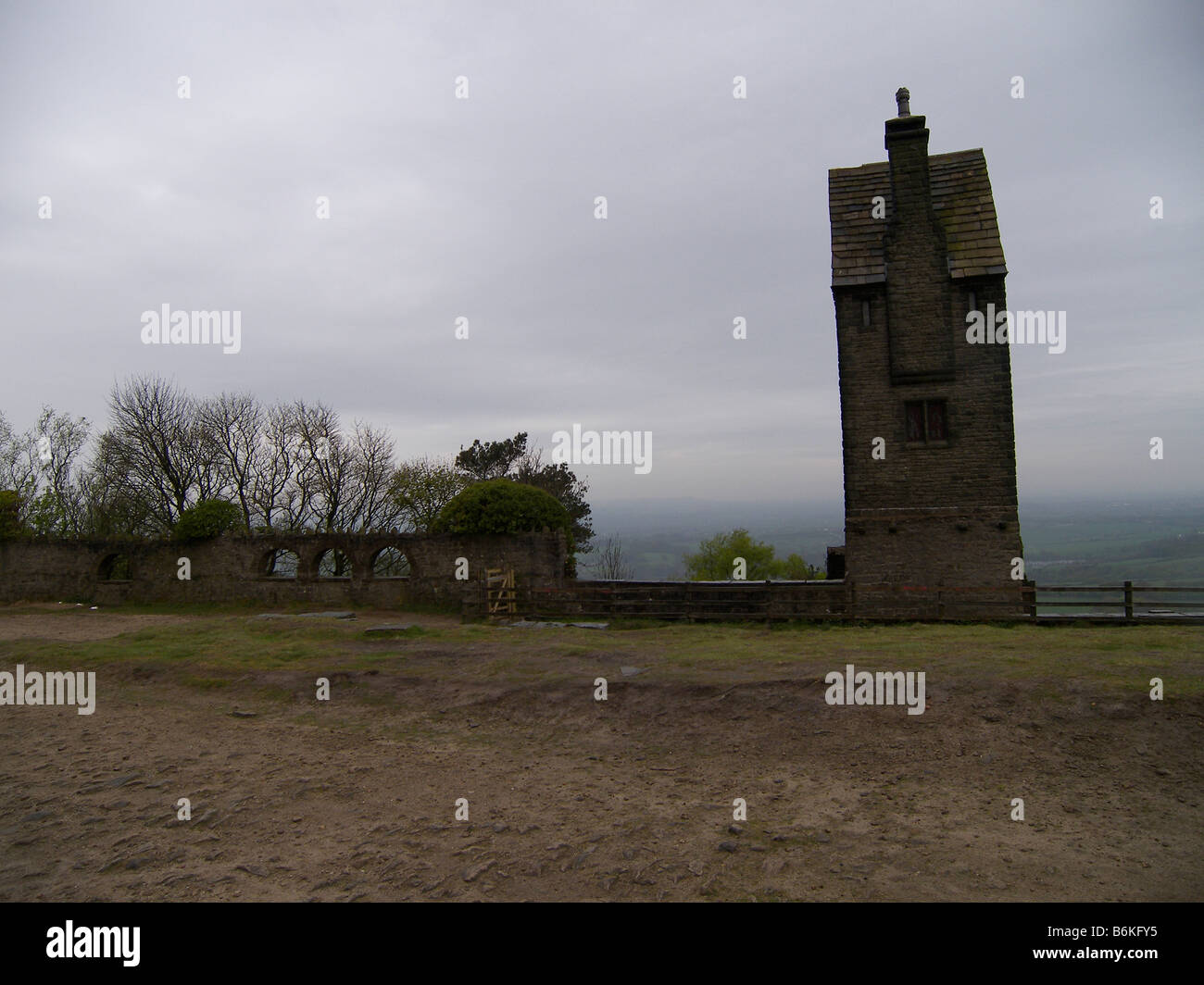 La torre di piccione, Rivington giardini terrazzati Foto Stock