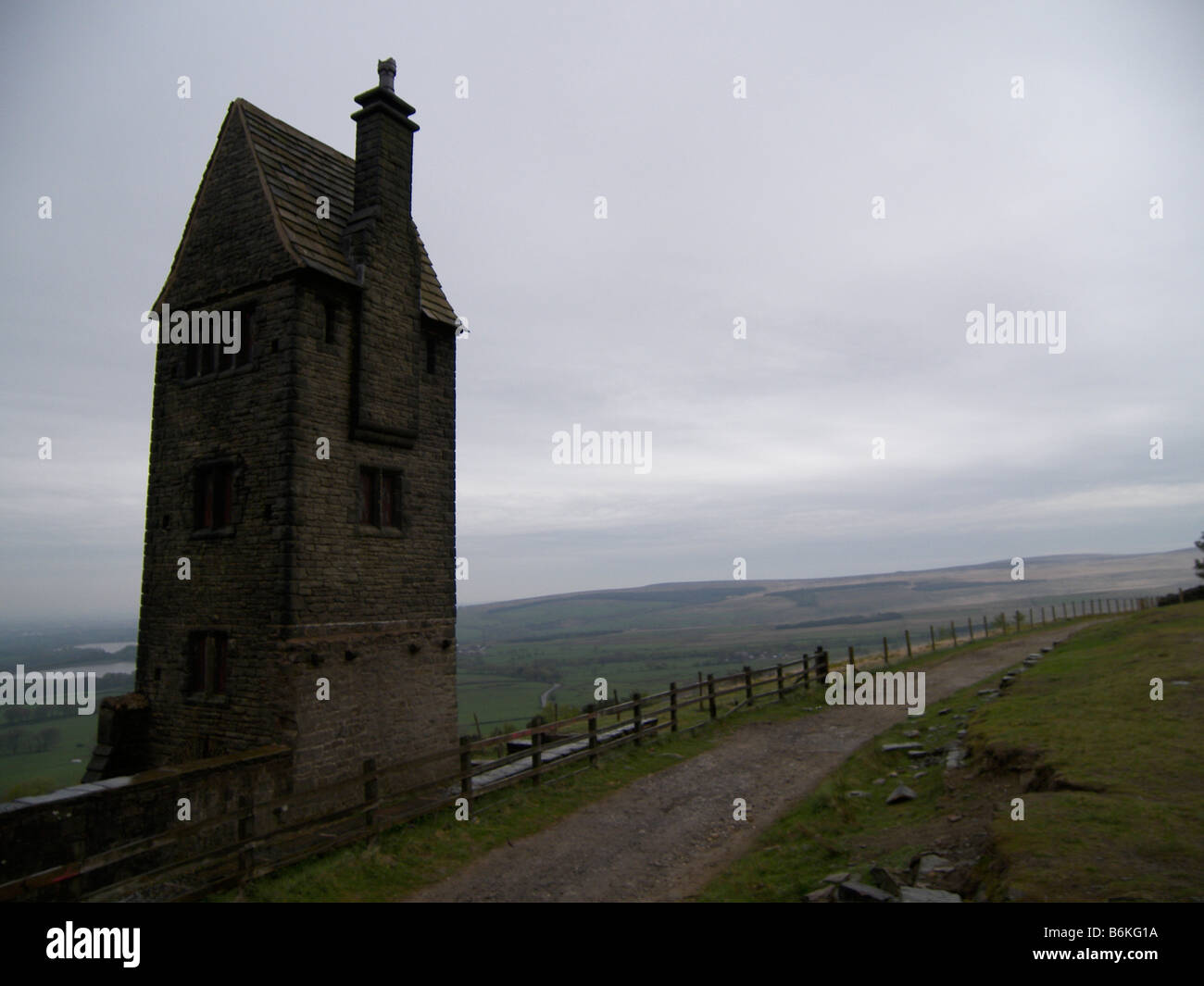 La torre di piccione, Rivington giardini terrazzati Foto Stock