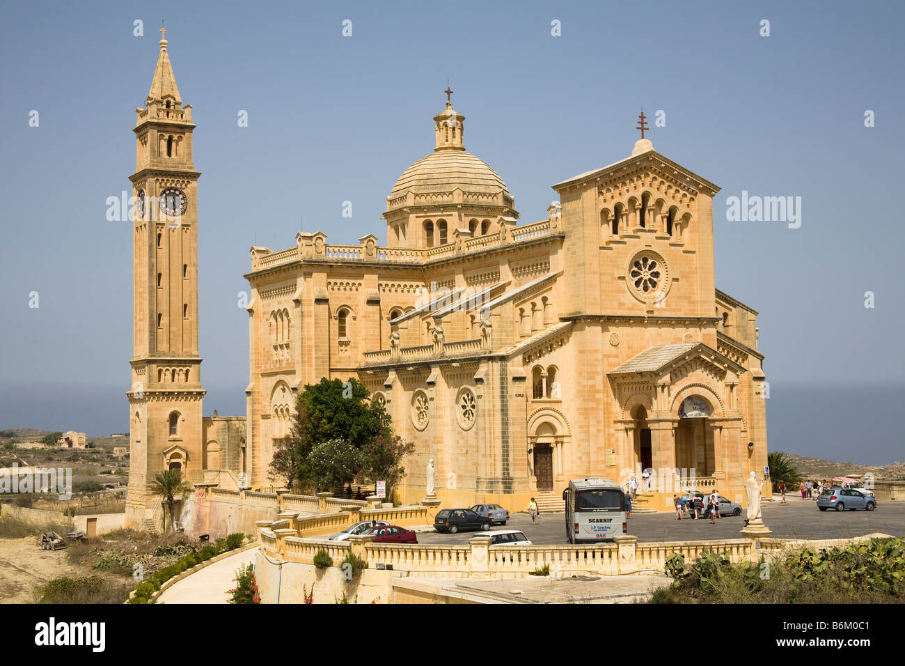 Ta Pinu Basilica, Gharb, Gozo, Malta Foto Stock