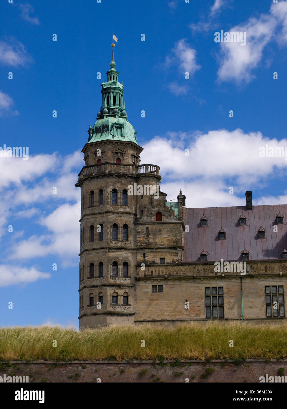 Kronborg Slot, il Borgo Castello a Helsingør, Danimarca. Foto Stock
