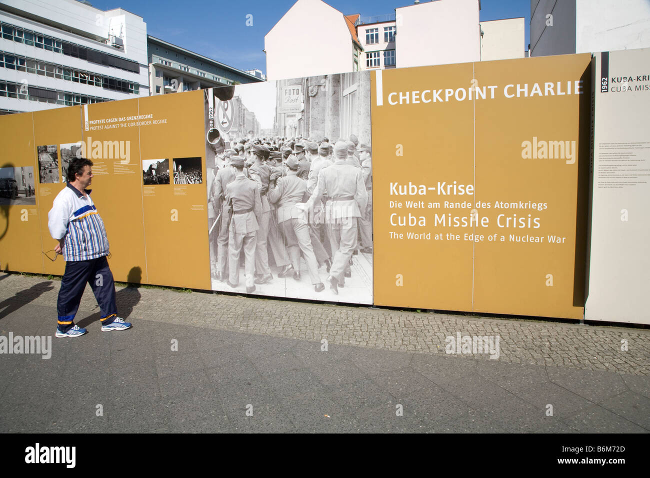 Il Checkpoint Charlie Berlino Germania Foto Stock
