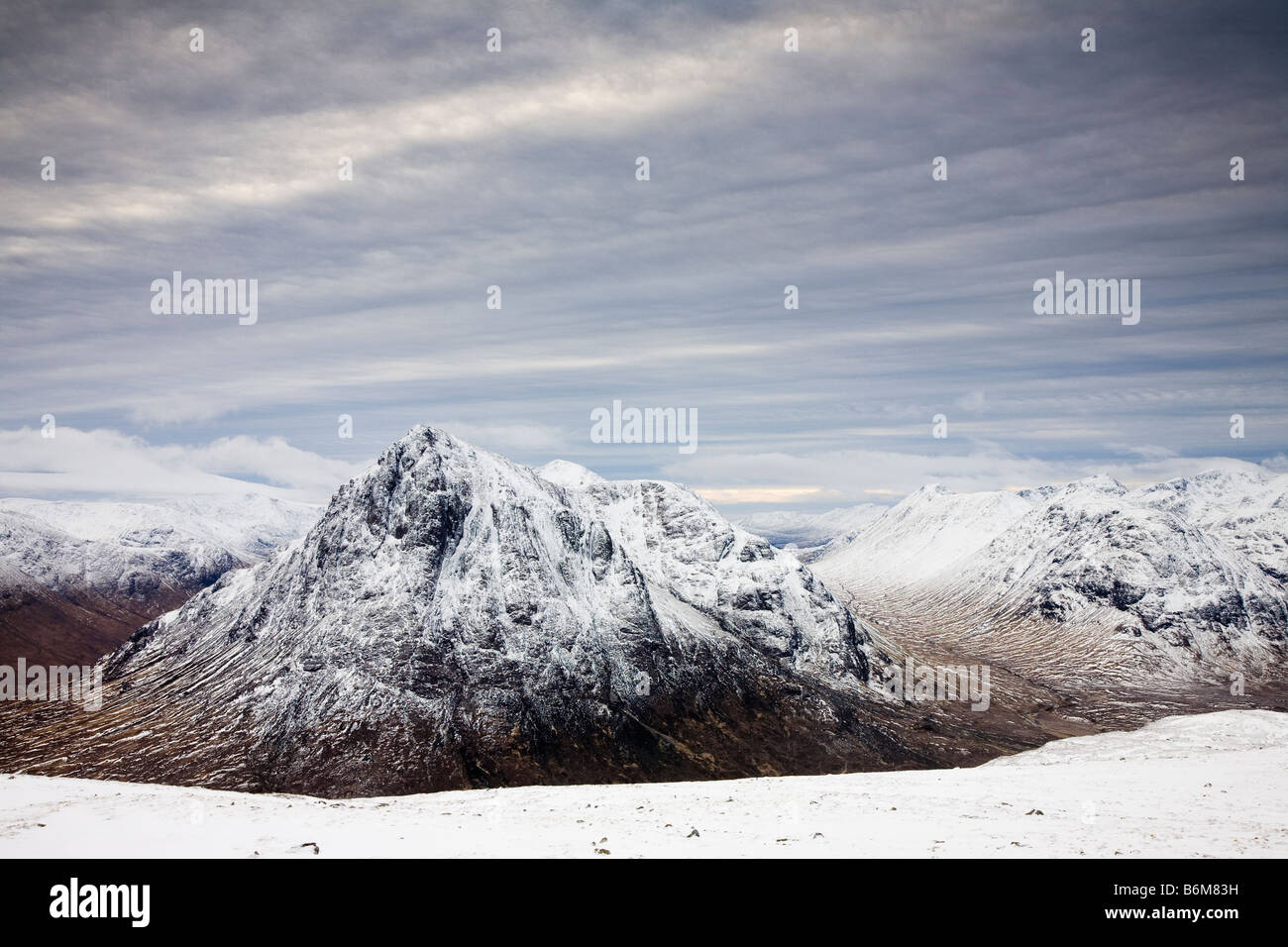 Buachaille Etive Mor, Glen Coe, Scozia Foto Stock