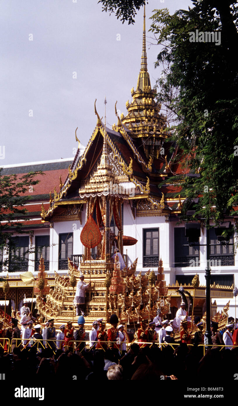 Cerimonia di cremazione per la thai Principessa Galyani Vadhana , Bangkok , Thailandia Foto Stock