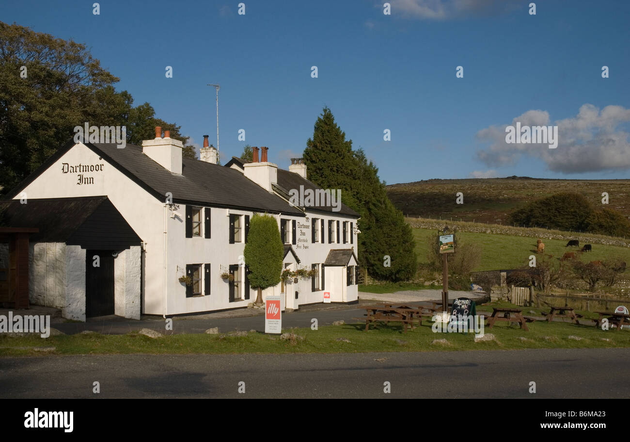 Dartmoor Inn, Merrivale, Parco Nazionale di Dartmoor, Tavistock, Devon, Inghilterra. Foto Stock