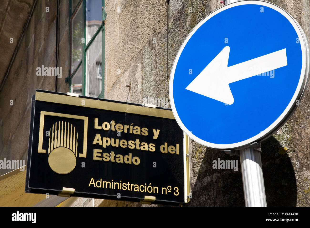 Lo Stato spagnolo segno lotteria Foto Stock
