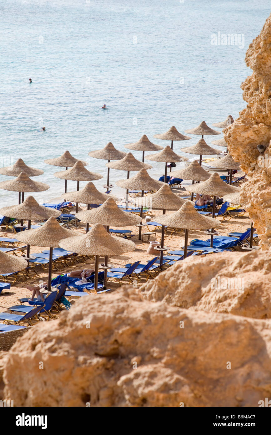 Spiaggia di scena a Hadaba Sharm El Sheikh , South Sinai, Egitto Foto Stock