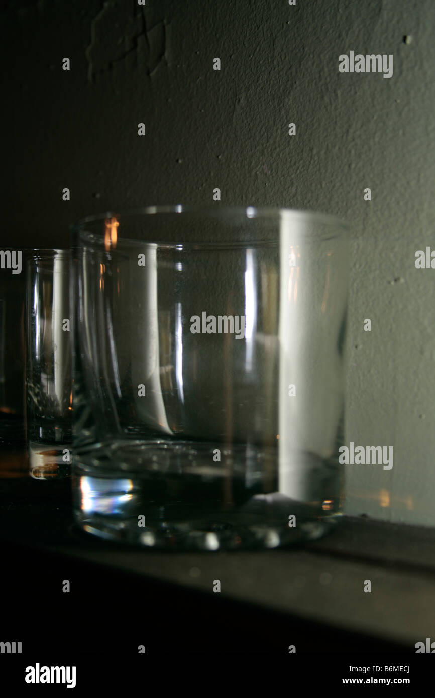 Tumbler bicchieri. Foto Stock