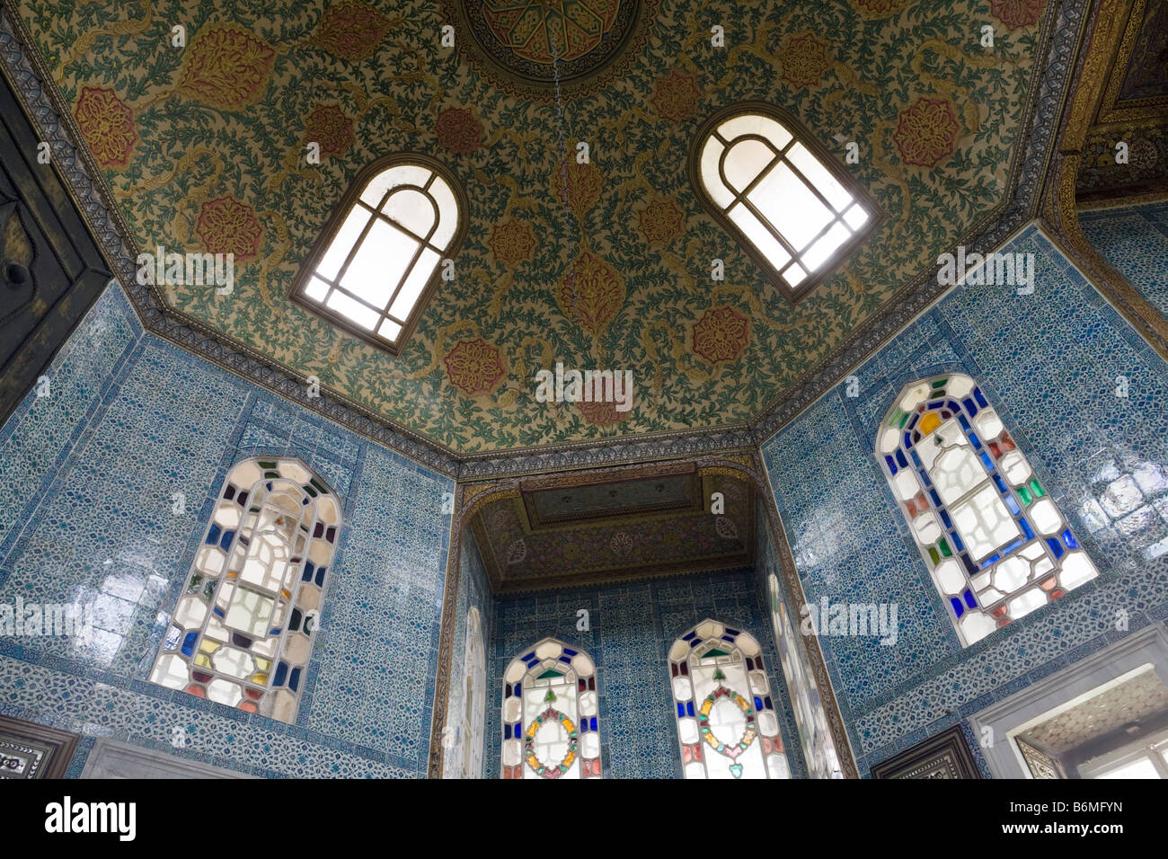 Interno, Revan chiosco, Topkapi Saray, Istanbul, Turchia Foto Stock