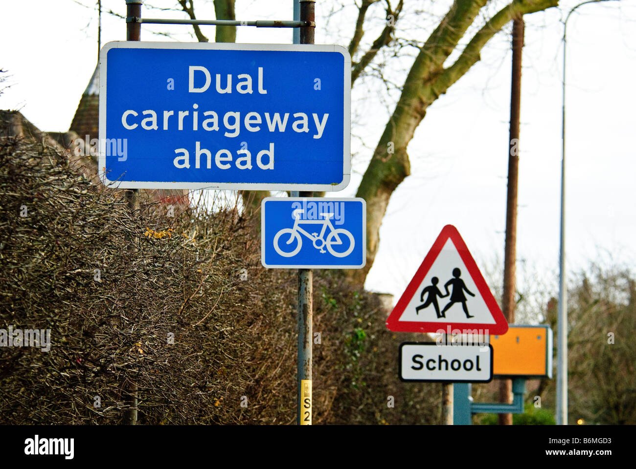 Segnaletica stradale Foto Stock