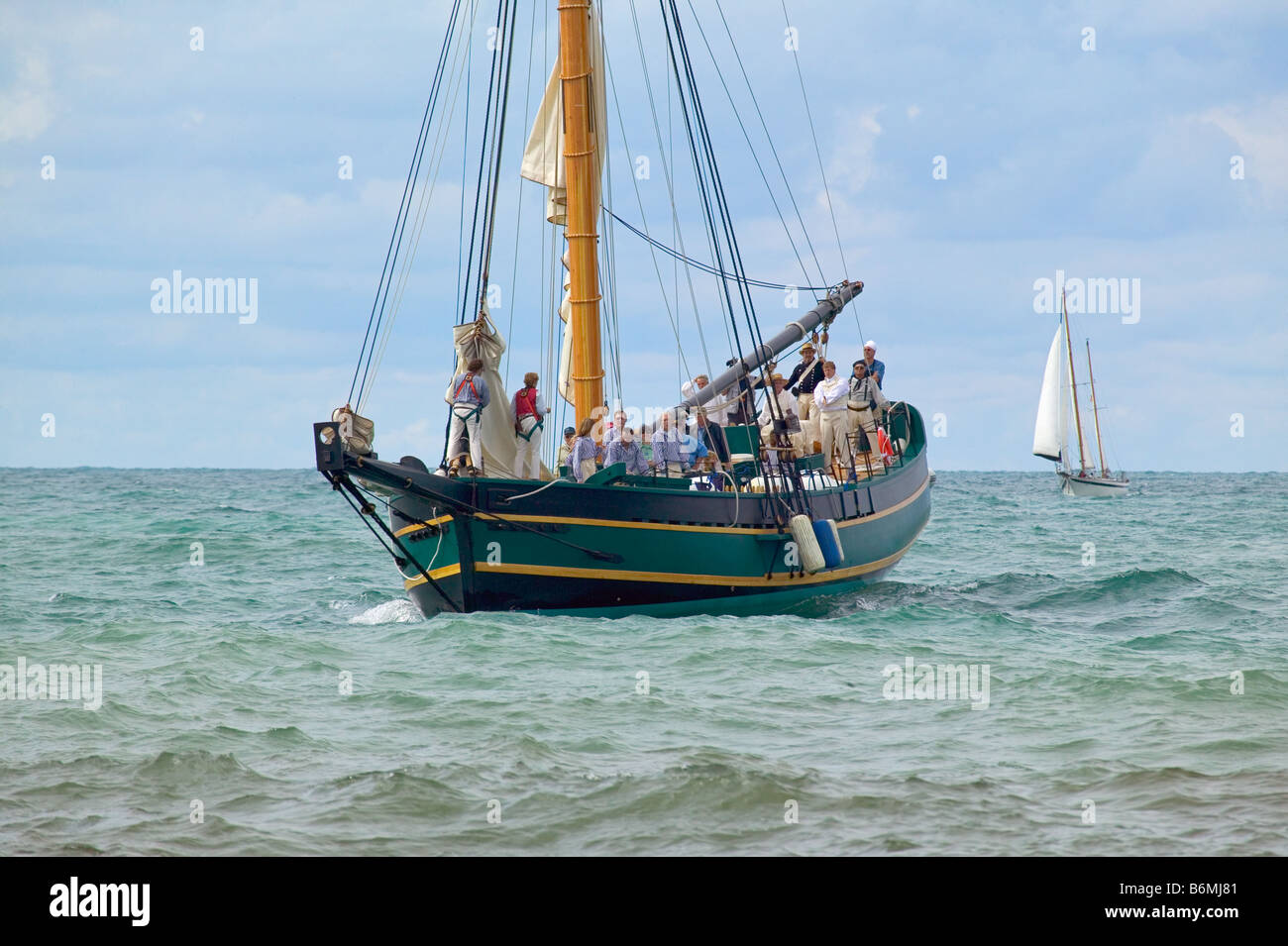 La tall ship amici buona volontà arriva a South Haven Michigan Foto Stock