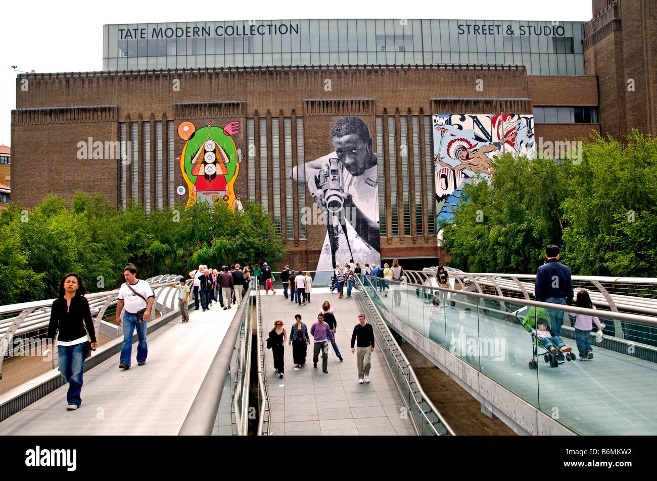Tate Modern collection museum South Bank di Londra Tamigi Foto Stock