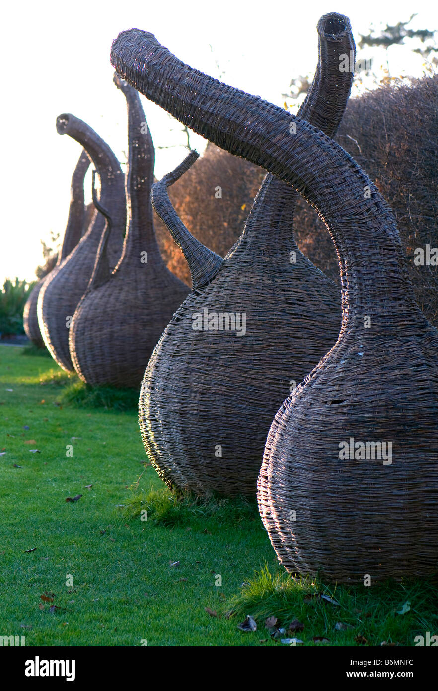 Vimini sculture di cipolla Foto Stock