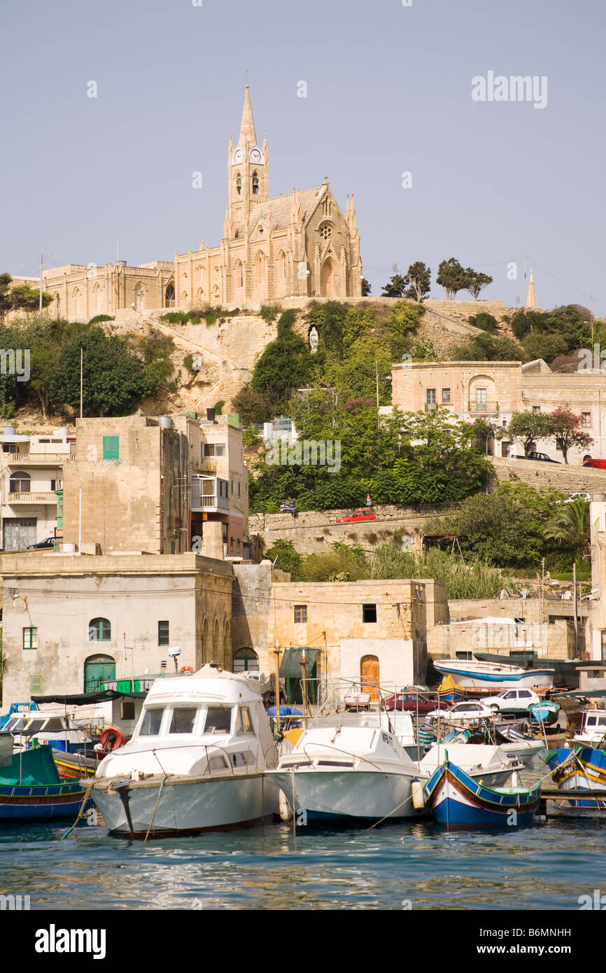 Mgarr harbour, Mgarr a Gozo, Malta Foto Stock