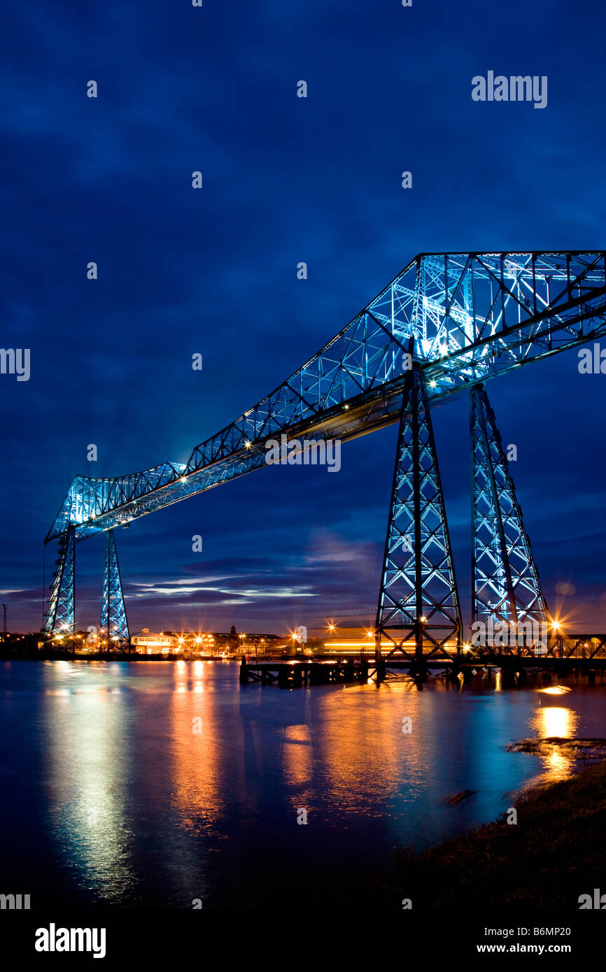 Il Transporter Bridge Middlesbrough Tees Valley Foto Stock