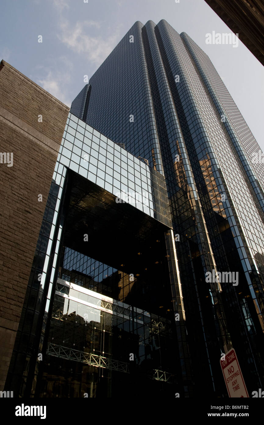 Grattacieli nel distretto finanziario Boston MA USA Foto Stock