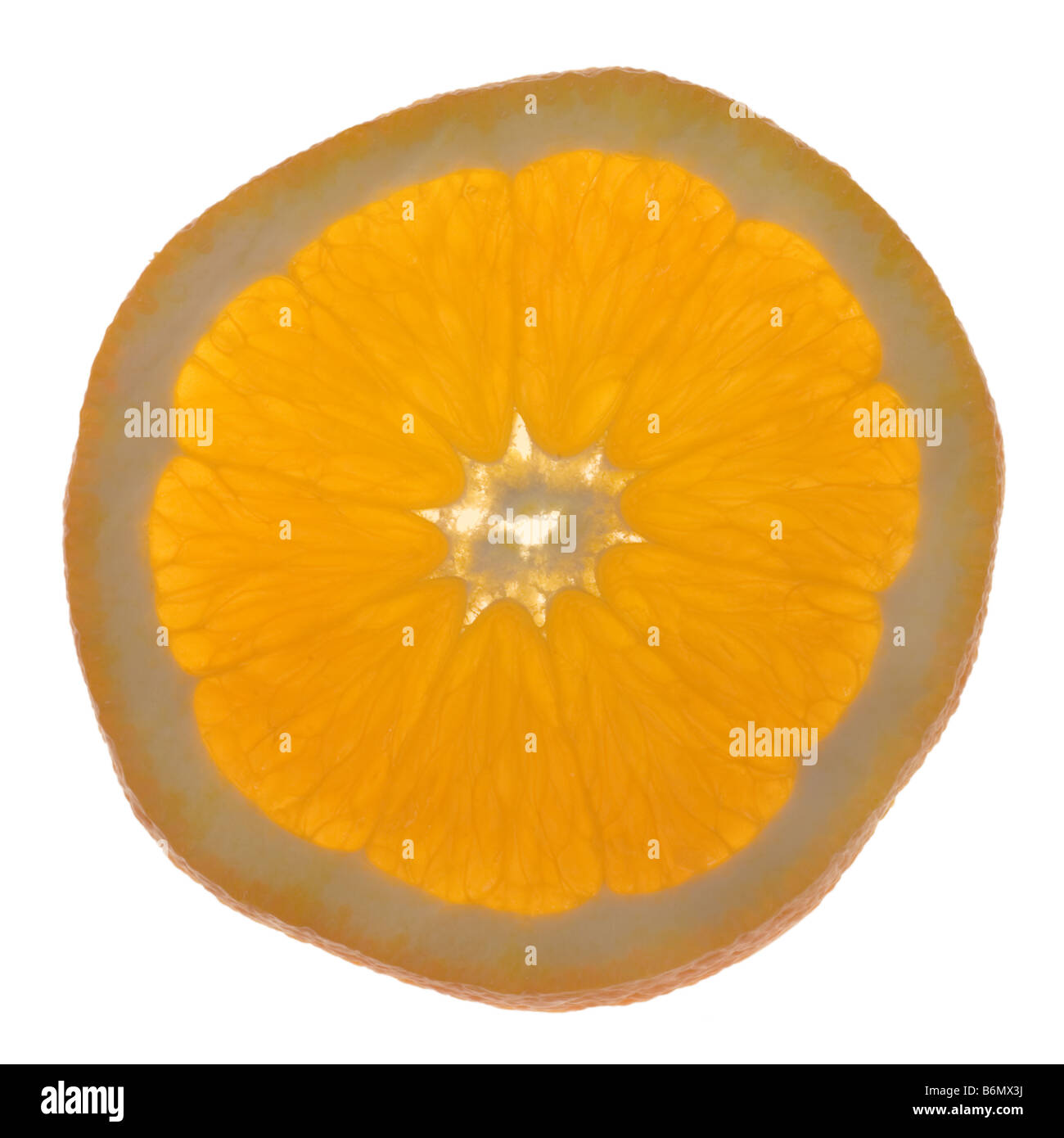 Una fetta d'arancia Foto Stock