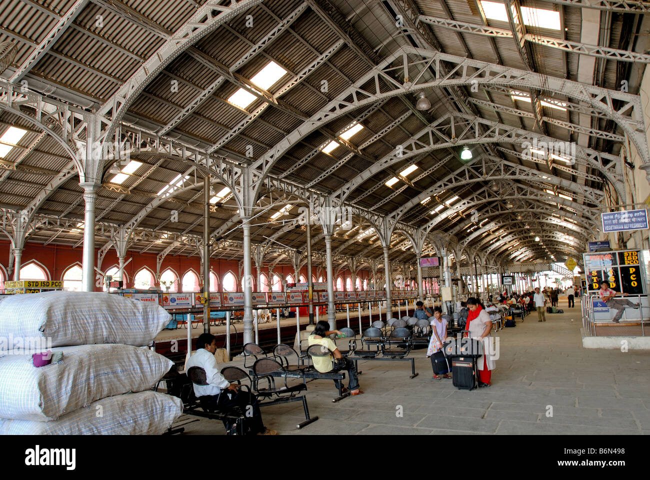 Stazione ferroviaria Egmore in Chennai Foto Stock