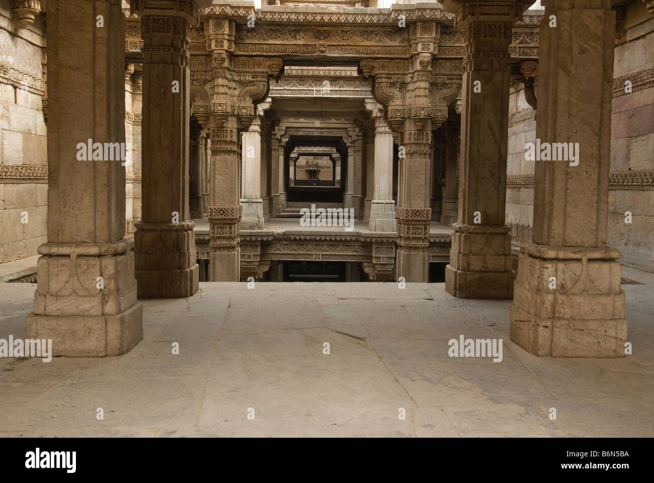 Fase ADALAJ BENE IN GUJARATH, INDIA Foto Stock