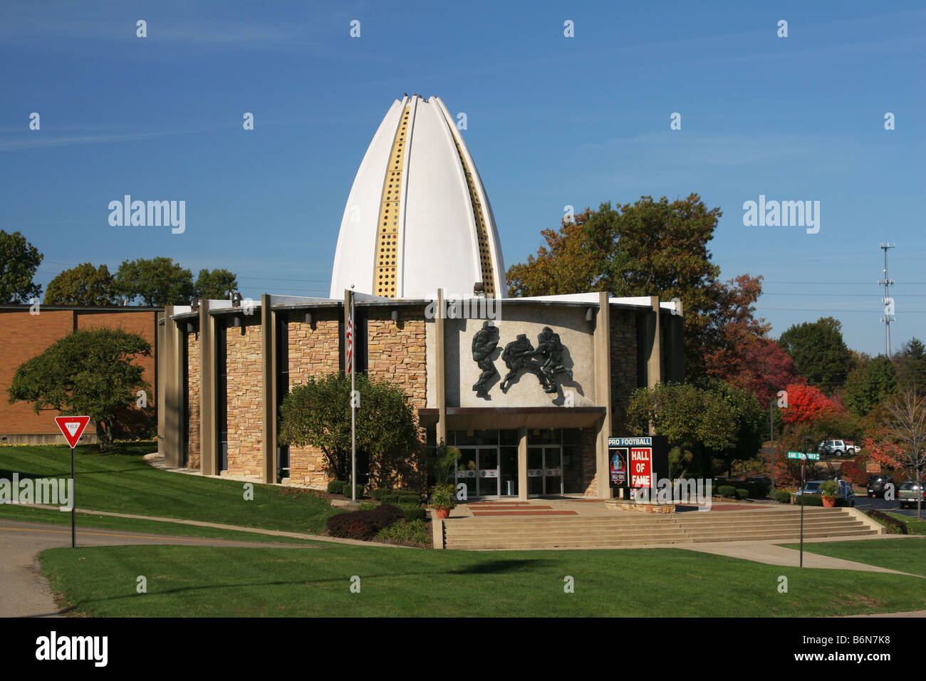 Pro Football Hall of Fame Canton Ohio Foto Stock