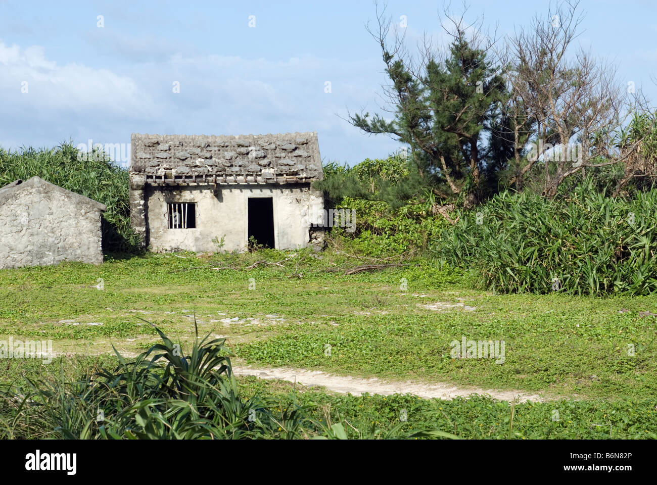 Taiwan, Isola Verde, Youzihhu, abbandonato presto Home Foto Stock
